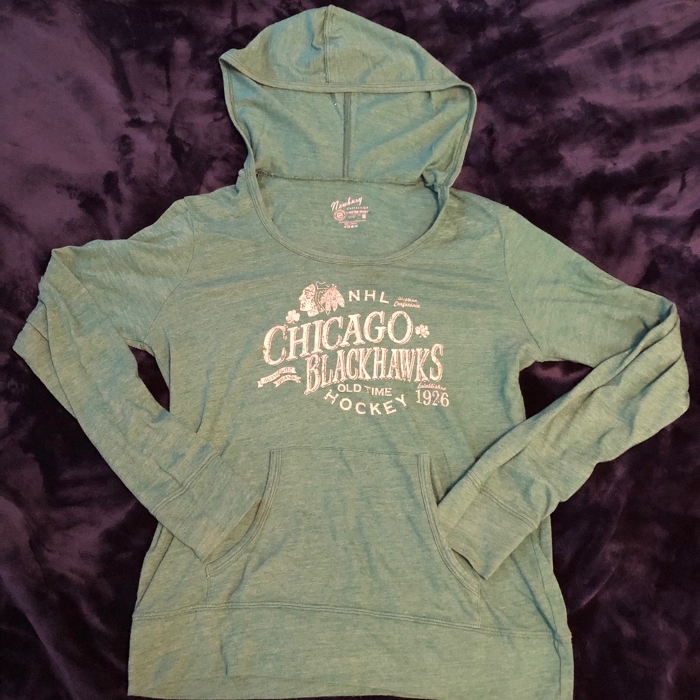 Official Chicago Blackhawks Old Time Hockey Hoodie